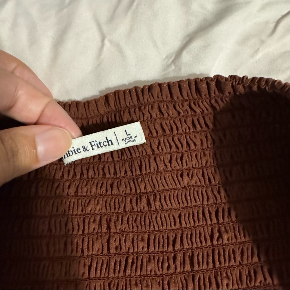 Abercrombie & Fitch Brown Halter Crop Top - Picture 5 of 7